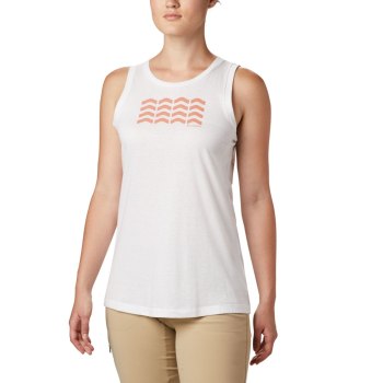 Columbia Bluff Mesa, Camiseta Sin Manga Blancos Para Mujer | 254301-HJV